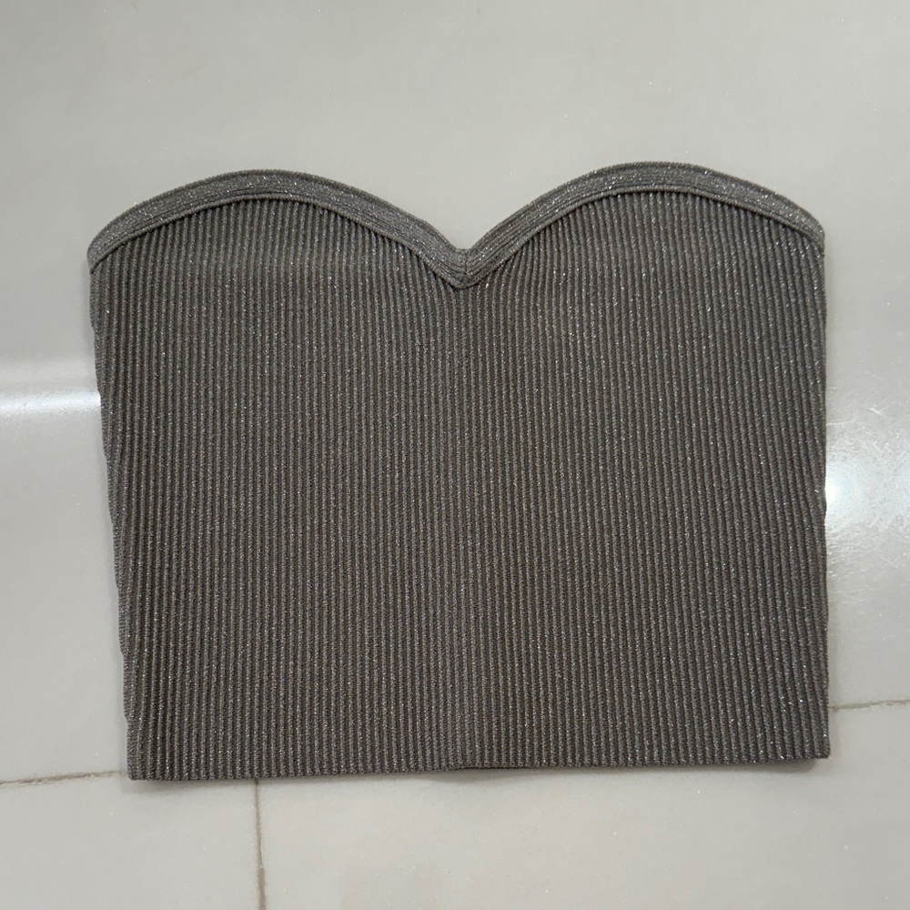 Aritzia Babaton sparkly cropped sculpt knit crop top size xs NEW WITH TAGS